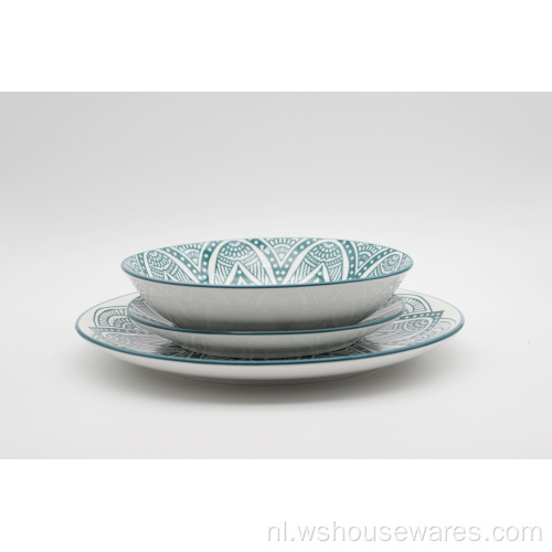 Groothandel populaire bloem porselein servies sets